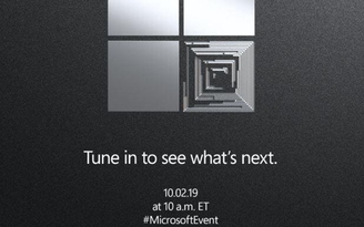 Microsoft gửi lời mời cho sự kiện Surface ngày 2.10