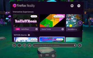 Phiên bản thử nghiệm của Firefox Reality xuất hiện trên Microsoft Store