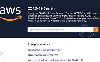 Amazon ra mắt tính năng tìm kiếm Covid-19 dựa trên máy học