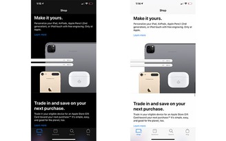 Apple Store hỗ trợ giao diện Dark Mode