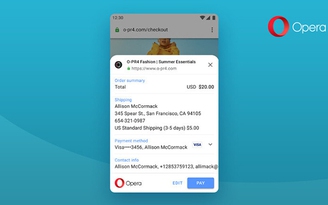 Opera cho Android 59 thêm khả năng thanh toán trực tuyến
