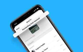Facebook giới hạn chuyển tiếp tin nhắn trên Messenger