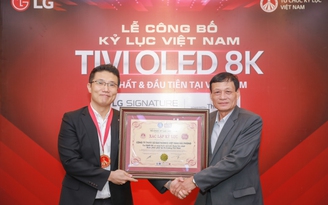 LG lập kỷ lục TV OLED 8K có kích thước lớn nhất tại Việt Nam