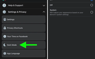 Ứng dụng Facebook iOS đã hỗ trợ Dark Mode