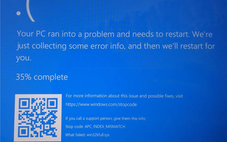 Windows 10 gặp lỗi màn hình xanh khi thực hiện lệnh in ấn