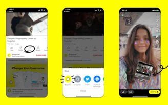 Có thể chia sẻ video YouTube trực tiếp lên Snapchat
