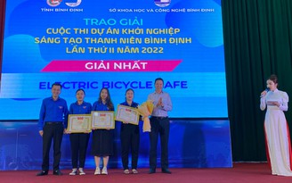 Nhóm sinh viên ĐH Quy Nhơn giành giải nhất cuộc thi khởi nghiệp