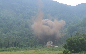 Hủy nổ thành công 2 quả bom ‘khủng’ ở Hà Tĩnh
