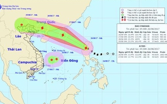 Trên Biển Đông cùng lúc có bão số 7 và áp thấp nhiệt đới