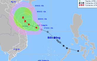 Áp thấp nhiệt đới gió giật cấp 8 ở Hoàng Sa sẽ mạnh thành bão số 7