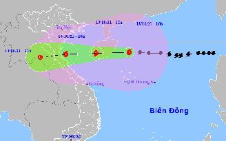 Tin đặc biệt về bão số 8: Thanh Hóa đến Quảng Bình mưa to, gió mạnh từ chiều nay