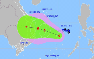 Áp thấp nhiệt đới trên Biển Đông, gió giật cấp 8, sóng biển cao 6 m