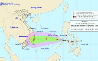 Áp thấp nhiệt đới sẽ mạnh lên thành bão hướng vào nam Trung bộ, Nam bộ