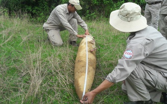 Sau mưa lớn, phát lộ bom 'khủng'