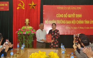 Nữ Bí thư huyện vùng cao giữ chức Trưởng ban Nội chính Tỉnh ủy Quảng Trị