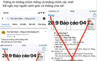 Bác thông tin 2 trường hợp mắc Covid-19 trong Trại tạm giam Công an Quảng Trị