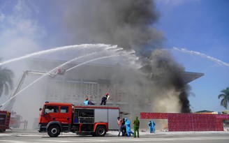Quảng Trị: Hơn 200 người diễn tập chữa cháy, cứu nạn tại khu cách ly tập trung