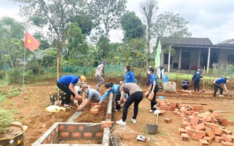 Tuổi trẻ Quảng Trị thực hiện cao điểm 'Tình nguyện xây dựng nông thôn mới'