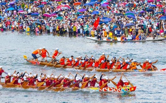 Khởi tranh lễ hội đua thuyền trên sông Nhật Lệ - di sản văn hóa phi vật thể quốc gia