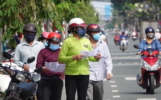 Tiền Giang: Ngày đầu nới lỏng giãn cách xã hội, vẫn nhiều chốt kiểm soát trên đường