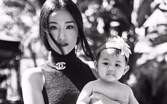 Bộ ảnh ấn tượng của Maya và con gái 7 tháng tuổi