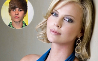 Người đẹp Charlize Theron mượn kiểu tóc của Justin Bieber
