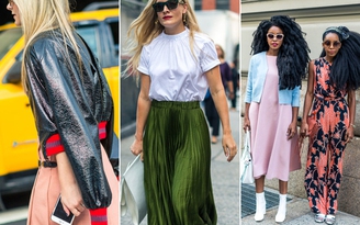 'Bữa tiệc' thời trang đầy màu sắc bên ngoài sàn diễn New York Fashion Week