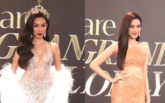 Thùy Tiên, Đỗ Thị Hà gợi cảm trên thảm đỏ chung kết Miss Grand Vietnam 2022