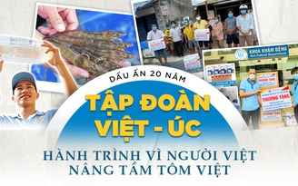 Dấu ấn 20 năm Tập đoàn Việt - Úc: Hành trình vì người Việt - Nâng tầm tôm Việt