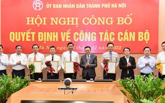 Hà Nội bổ nhiệm, điều chuyển 6 cán bộ cấp sở