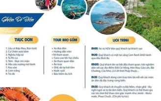 Bất chấp lệnh cấm, tour du lịch đảo Bình Ba - Bình Hưng vẫn quảng cáo rầm rộ