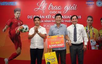 Hào hứng Lễ trao giải “Dự đoán kết quả ASIAD 2018 bằng cắt phiếu”