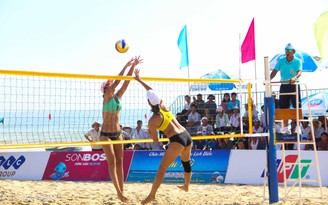 Tam Kỳ gặp Sanest Khánh Hòa chung kết Giải bóng chuyền bãi biển nữ quốc tế