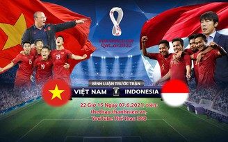Truyền hình báo Thanh Niên bình luận trực tiếp trận tuyển Việt Nam gặp tuyển Indonesia