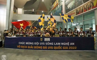 Ngày về vinh quang của U.15 Sông Lam Nghệ An