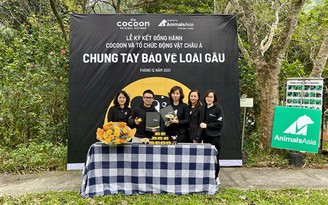 Cocoon hợp tác với Tổ chức Động vật châu Á AAF: Chung tay bảo vệ loài gấu