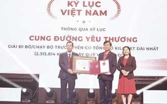 ‘Dai-ichi - Cung Đường Yêu Thương 2021’ vinh dự nhận Kỷ lục Việt Nam