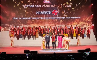 Vietlott đạt giải thưởng Top 100 Sao vàng đất Việt