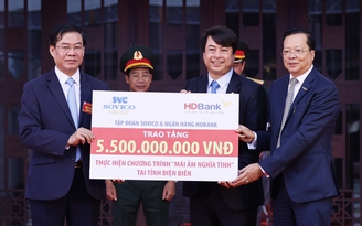 Sovico, HDBank trao tặng kinh phí xây dựng 100 căn nhà tình nghĩa cho tỉnh Điện Biên