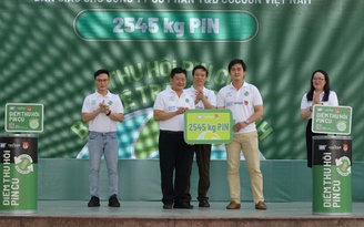 Cocoon và Trường ĐHSP TP.HCM: 85 ‘điểm xanh’ thu hồi thành công 2,5 tấn pin cũ