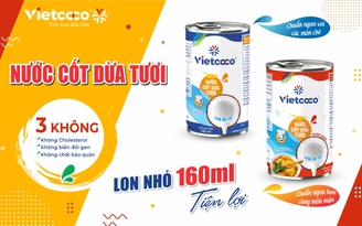 Vietcoco ra mắt Nước Cốt Dừa Tươi lon nhỏ 160ml dành cho người nội trợ Việt
