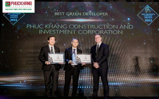 Phúc Khang ‘lập cú đúp’ tại Dot Property Vietnam Awards 2022: Thương hiệu xanh và nhân văn