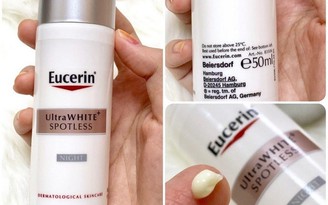 Review kem dưỡng trắng da ban đêm Eucerin Ultra White Spotless Night Cream