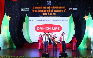 Dai-ichi Việt Nam được chọn ‘Top 100 Sản phẩm, dịch vụ tốt cho gia đình, trẻ em’