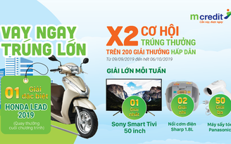 Trúng lớn khi vay mua xe máy cùng Mcredit