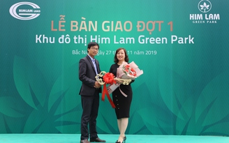 Những cư dân đầu tiên của Him Lam Green Park nhận bàn giao