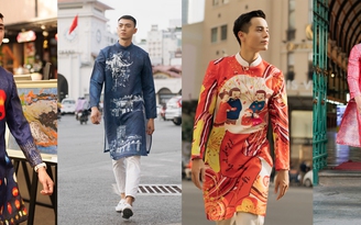 Nam vương Cao Xuân Tài soái khí ngất trời cùng áo dài Tết F2 Fashion