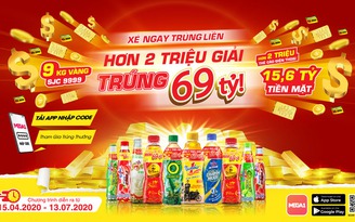 Yeah1 hợp tác Tân Hiệp Phát, khuyến mãi khủng qua ứng dụng Mega1