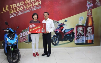 Hơn 3 triệu khách hàng trúng thưởng chương trình ‘Bia đỏ vận hên, đời lên như Rồng’