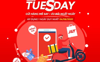 Chuyển phát nhanh J&T Express tung siêu khuyến mãi ngày ‘Red Tuesday’ 4.8